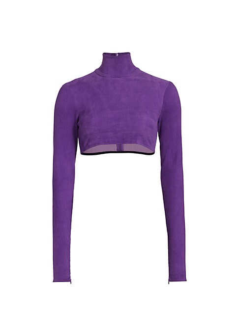 Suede Chic Crop Top