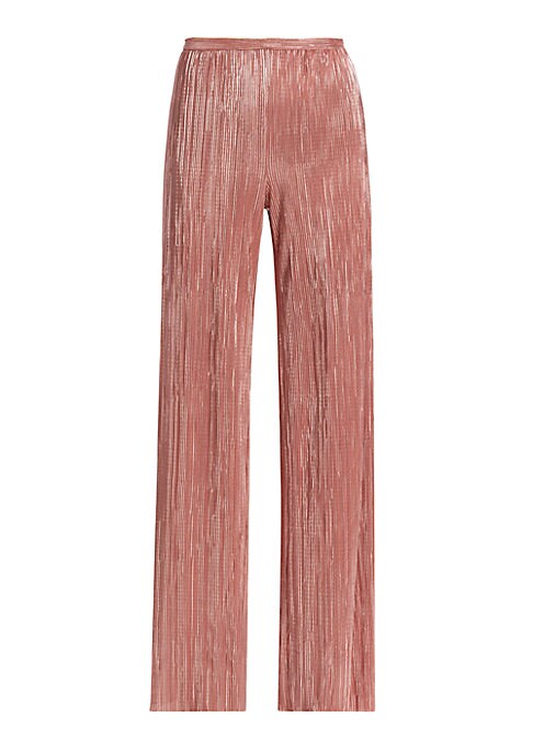 Foil Pleat Chic Pants