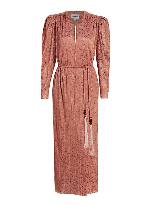 Shimmering Tassel Midi Dress