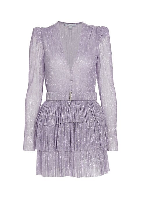 Metallic Ruffle Minidress