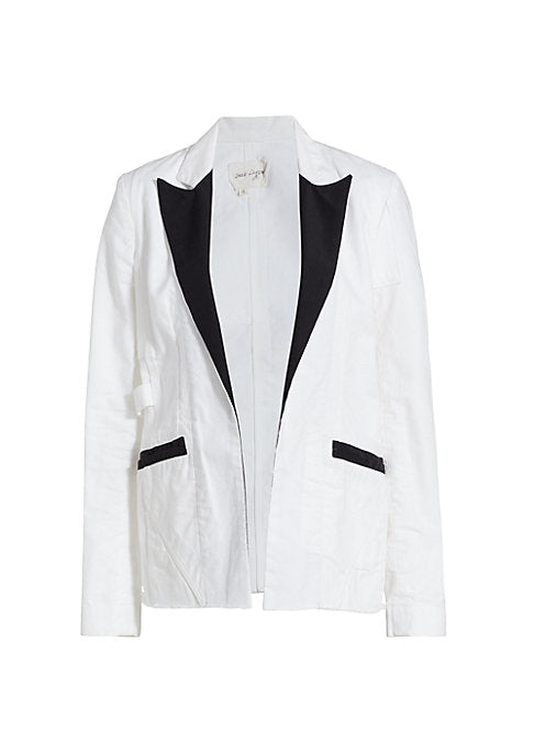 Chic Denim Tuxedo Jacket