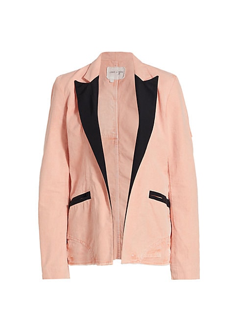 Chic Denim Tuxedo Jacket