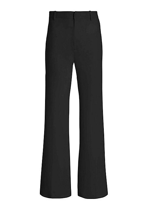Silk Straight Leg Trousers