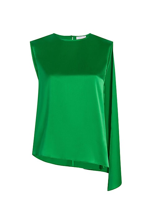 Cape-Back Silk Top