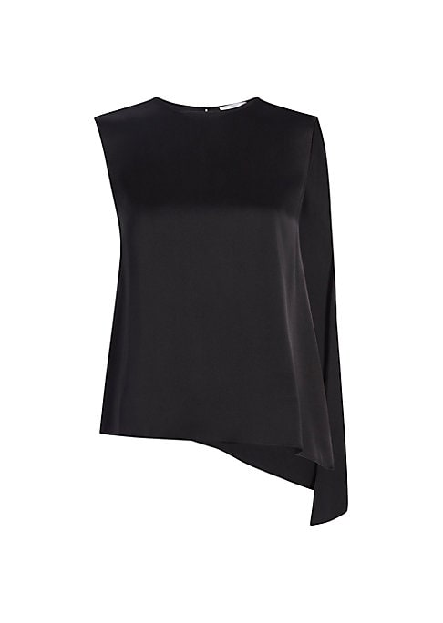 Cape-Back Silk Top