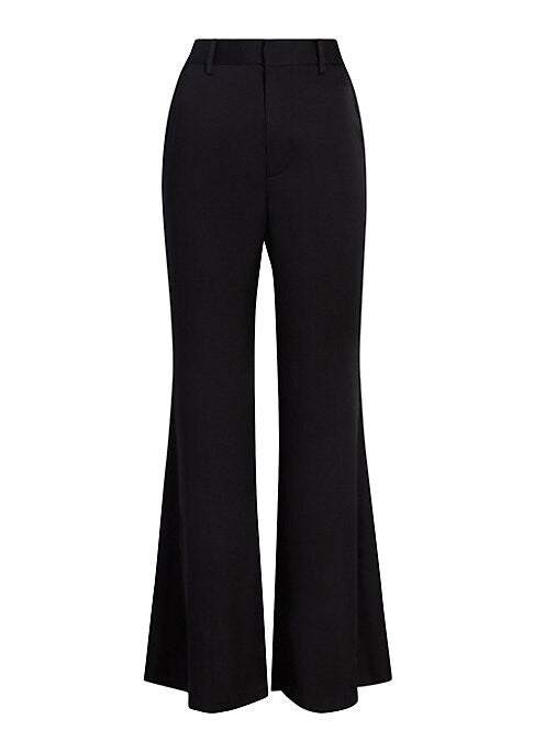Elegant Flare Silk Pants