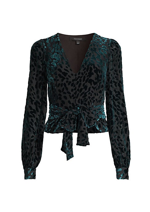 Silk Sash Velvet Blouse