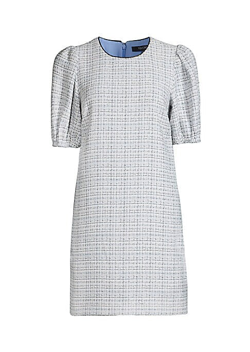 Puff Sleeve Check Dress