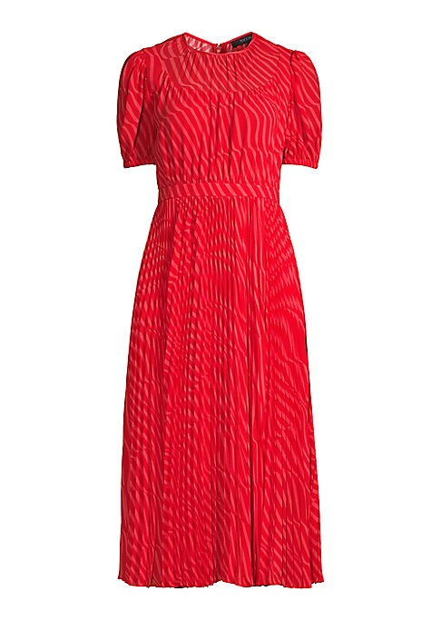 Wavy Stripe Midi Dress