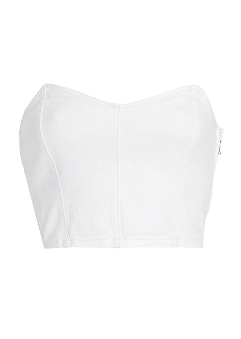 Sweetheart Denim Crop Top