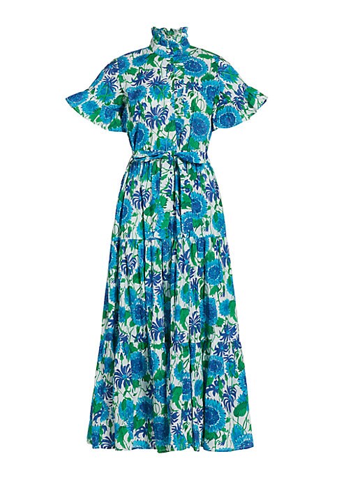 Floral Ruffle Maxi Dress