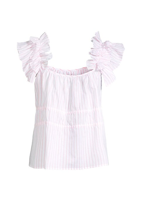 Ruffled Stripe Blouse