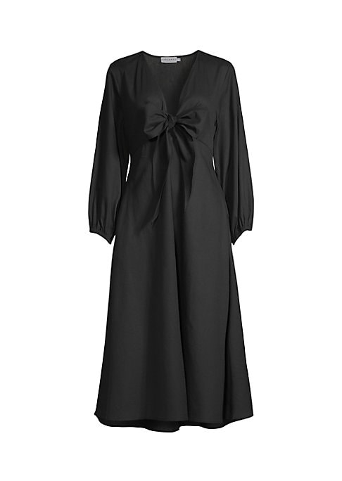 Chic Tie-Front Midi Dress