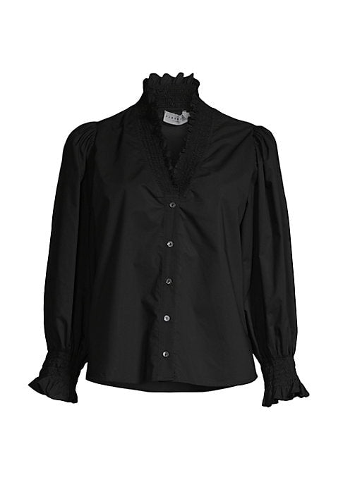 Ruffled Cotton Blouse