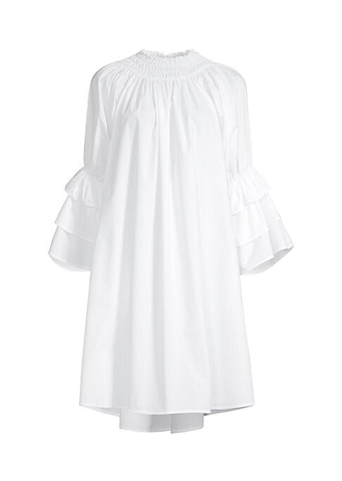 Elastic Bell Sleeve Dress