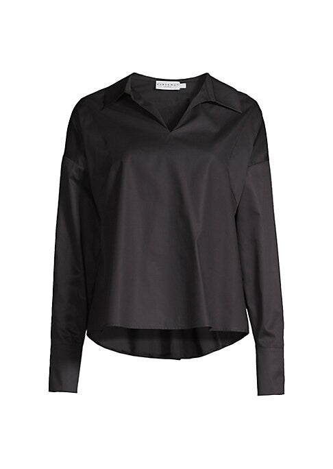 Gathered Cotton Blouse