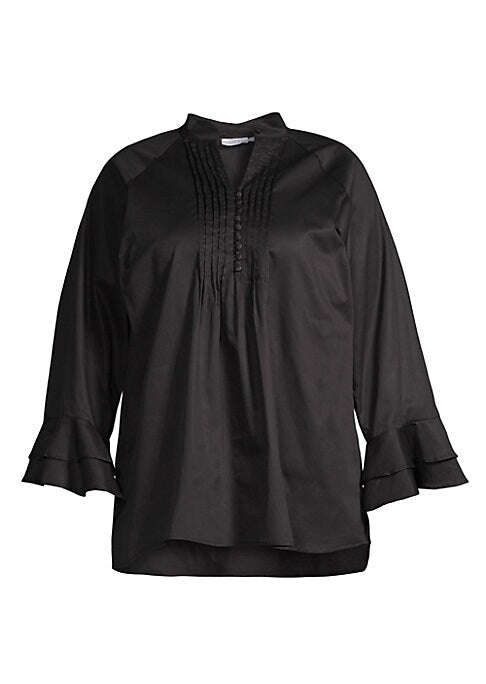 Chic Cotton Flare Blouse