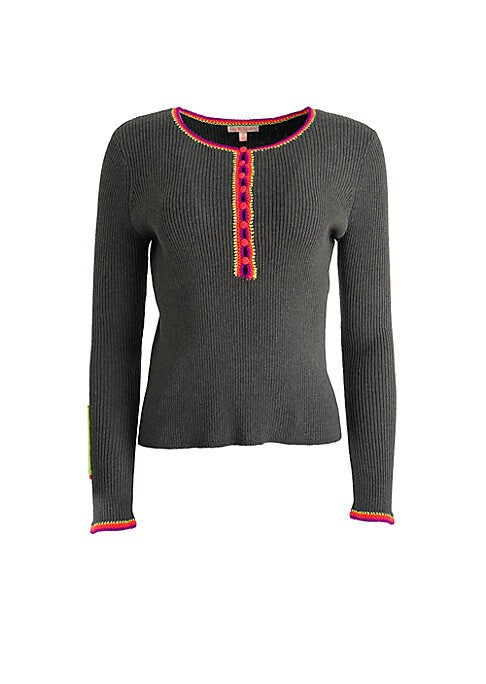 Color Pop Crochet Sweater