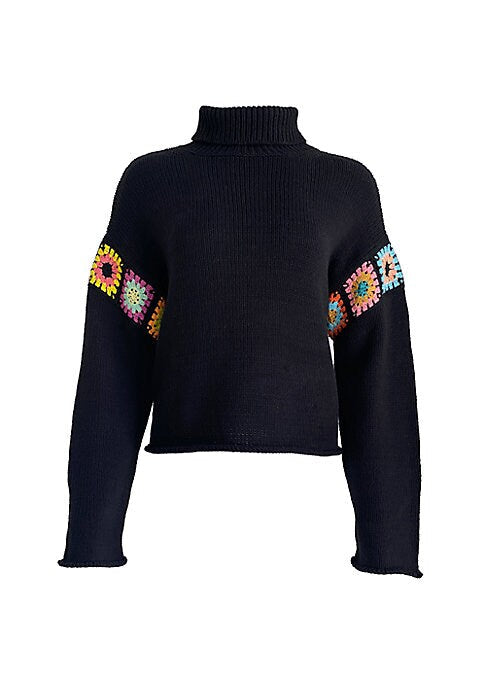 Colorful Crochet Turtleneck