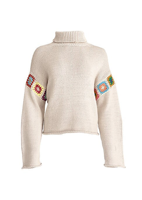 Colorful Crochet Pullover