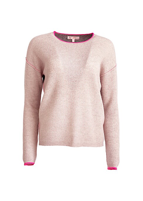 Color Block Cashmere Pullover