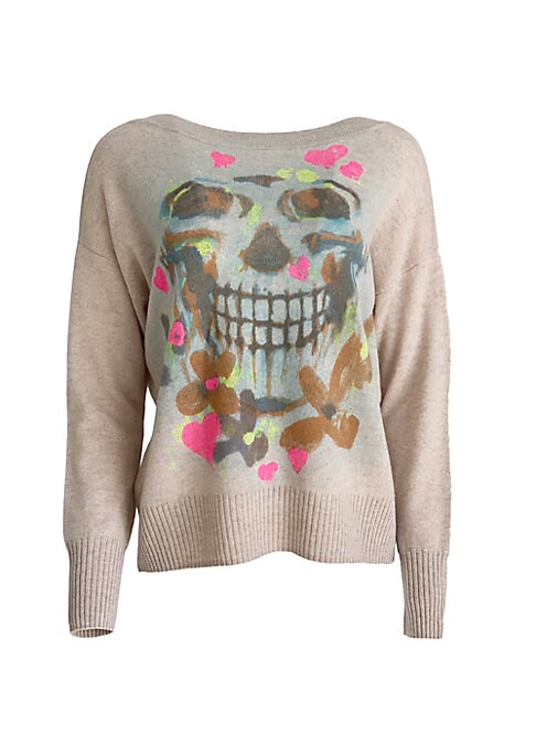 Skull & Roses Cashmere Pullover