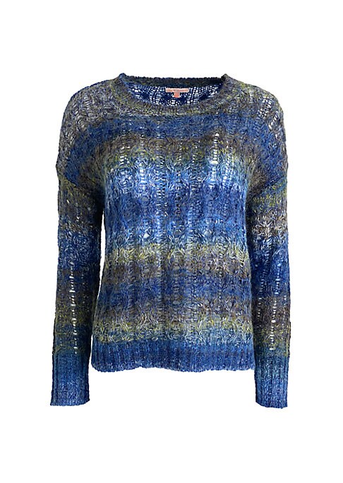 Colorful Cozy Cable Sweater
