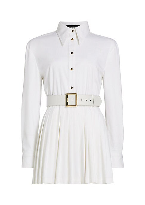 Chic Pleated Mini Dress