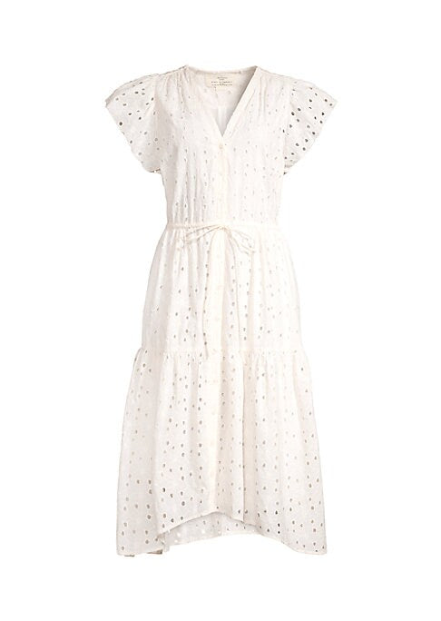 Embroidered Flare Dress