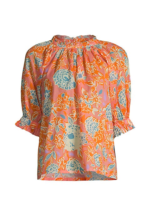 Floral Ruffle Blouse