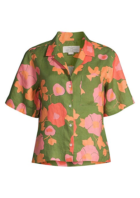 Floral Breeze Linen Top