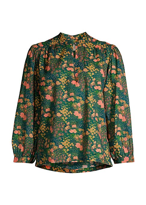 Vibrant Floral Elegance Blouse