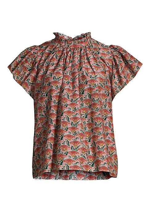 Floral Ruffle Top