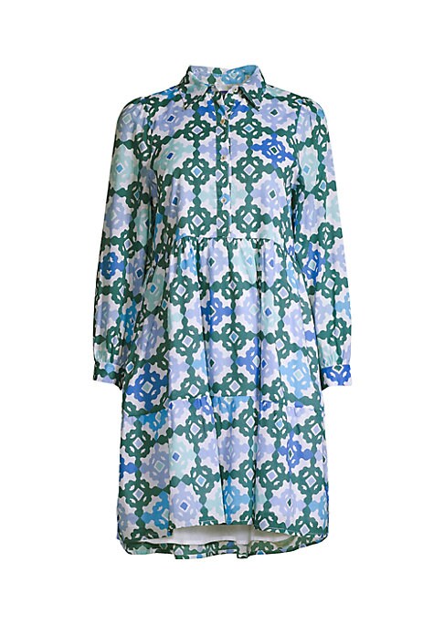 Tiered Swing Cotton Dress