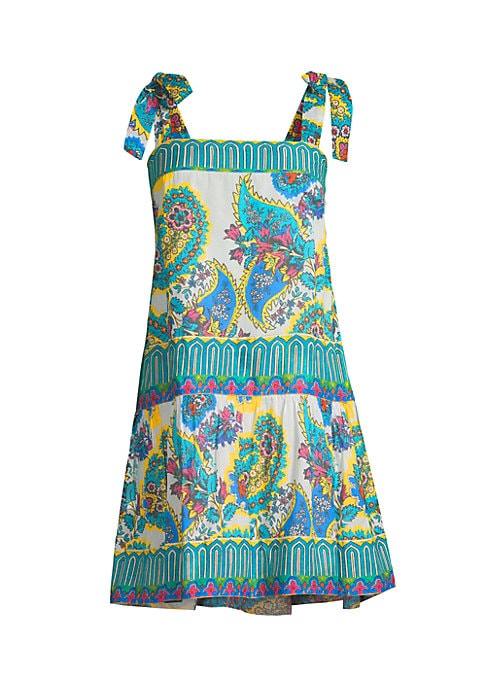Paisley Tiered Cotton Dress