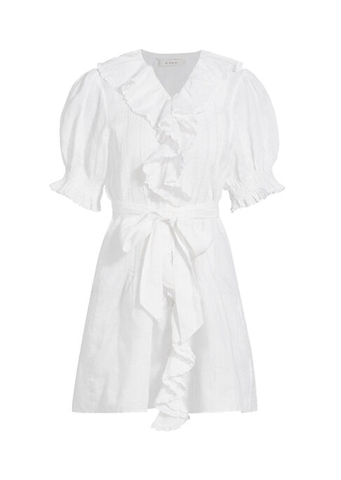 Ruffled Puff Sleeve Dress