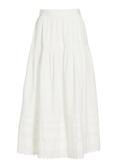 Tiered Cotton Elegance Skirt