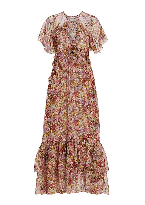 Floral Silk Flow Maxi Dress