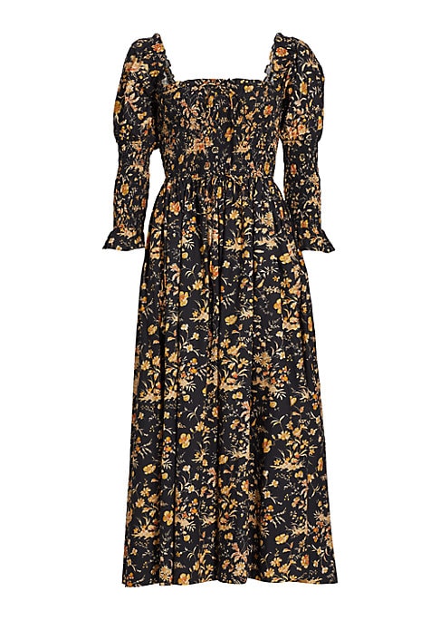 Chic Smocked Midi Dress