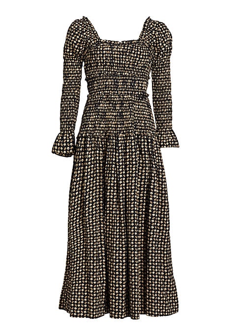 Patterned Tiered Dress
