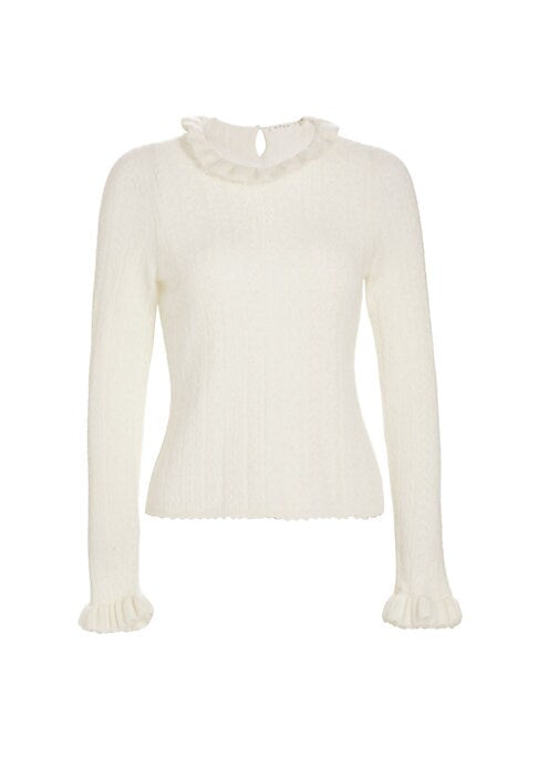 Ruffled Alpaca Sweater
