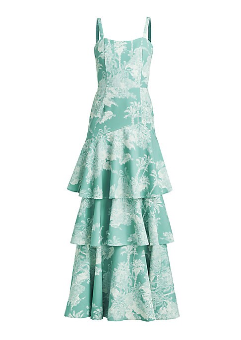 Tropical Tiered Dress