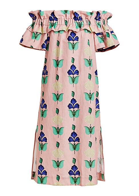 Floral Ruffle Midi Dress