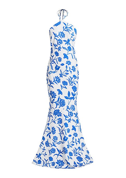 Floral Open Back Dress
