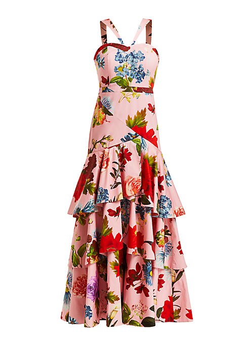 Floral Tiered Elegance Dress