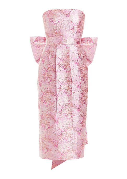 Floral Bow Midi Dress
