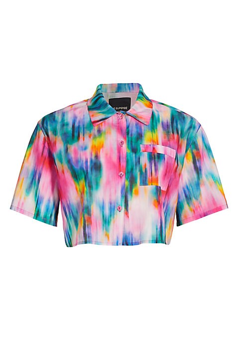 Vibrant Tie-Dye Crop Top