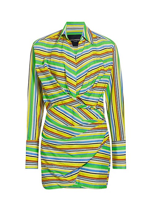 Vibrant Stripes Minidress