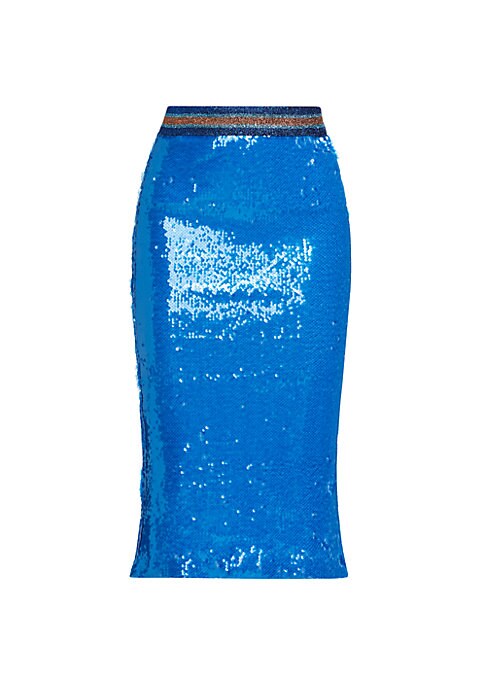 Shimmering Midi Sequin Skirt