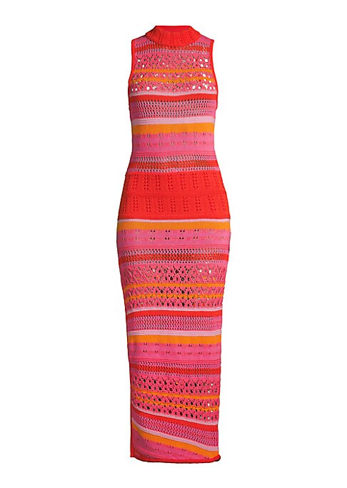 Chic Striped Knit Dress